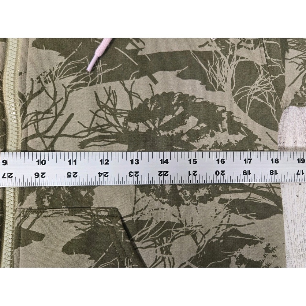Hello Kitty & Friends Sweatshirt XS Olive Green Zip Up Graphic Fleece Lined NEW - Picture 5 of 12
